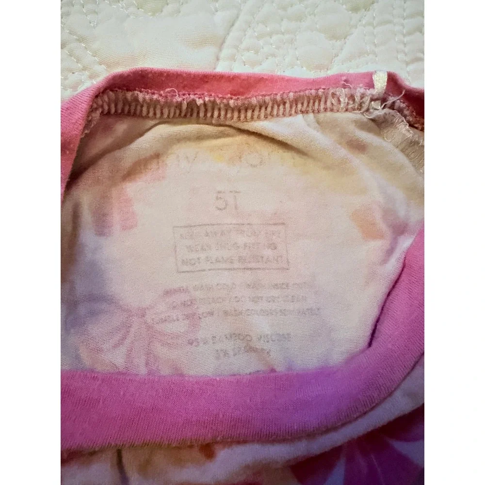 Tiny Jams Girls Bamboo Long Sleeve 2 Piece Pajamas Set of 2 Size 5T